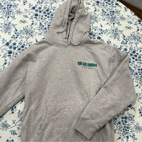 Ourseasns “You Are Enough in Every Season” Gray Hoodie - Picture 4 of 7